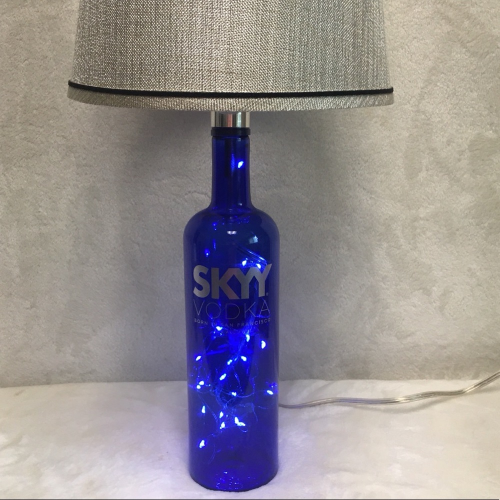 Skyy Vodka lighted Bottle Lamp